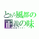 とある風都の正義の味方（仮面ライダー）