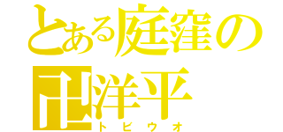 とある庭窪の卍洋平（トビウオ）