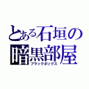 とある石垣の暗黒部屋（ブラックボックス）