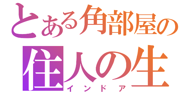 とある角部屋の住人の生活（インドア）