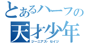 とあるハーフの天才少年（ジーニアス・セイジ）