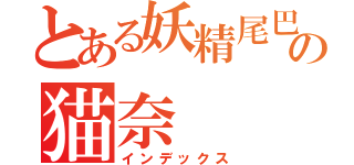 とある妖精尾巴の猫奈（インデックス）