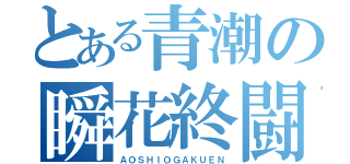 とある青潮の瞬花終闘（ＡＯＳＨＩＯＧＡＫＵＥＮ）