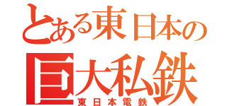 とある東日本の巨大私鉄（東日本電鉄）