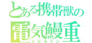 とある携帯獣の電気鰻重（シビルドン）