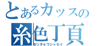 とあるカッスの糸色丁頁身寸米青（ゼッチョウシャセイ）