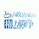 とある政治家の権力闘争（国民の生活が第一）