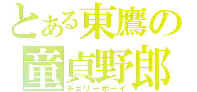 とある東鷹の童貞野郎（チェリーボーイ）