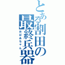 とある割田の最終兵器（おばあちゃん）