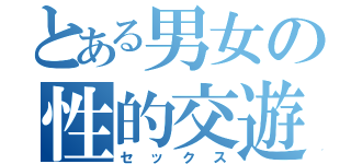 とある男女の性的交遊（セックス）