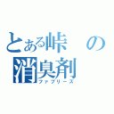 とある峠の消臭剤（ファブリーズ）