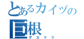 とあるカイヅの巨根（デカマラ）