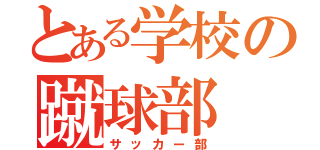 とある学校の蹴球部（サッカー部）