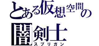 とある仮想空間の闇剣士（スプリガン）