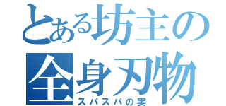 とある坊主の全身刃物（スパスパの実）