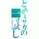 とあるミサカの一寸試し（一五五六三号）