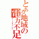 とある地域の電力不足（ブートキャンプ）