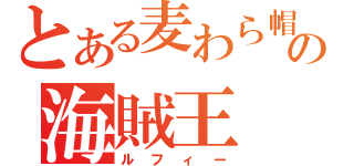 とある麦わら帽子の海賊王（ルフィー）