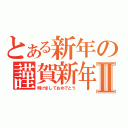 とある新年の謹賀新年Ⅱ（明けましておめでとう）