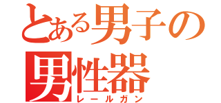 とある男子の男性器（レールガン）