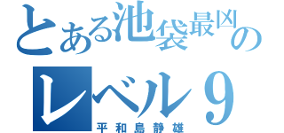 とある池袋最凶のレベル９（平和島静雄）