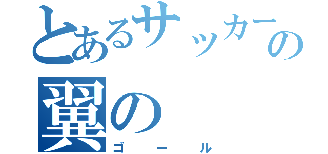 とあるサッカー少年の翼の（ゴール）