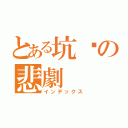 とある坑爹の悲劇（インデックス）