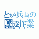 とある兵長の駆逐作業（大掃除）