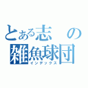 とある志の雑魚球団（インデックス）