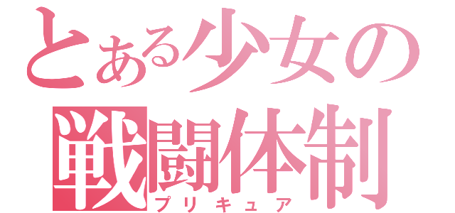 とある少女の戦闘体制（プリキュア）