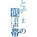 とある　士　の低音声帯（オトコオンナ）