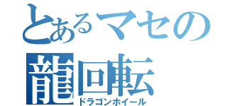 とあるマセの龍回転（ドラゴンホイール）