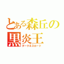 とある森丘の黒炎王（ダークネスロード）