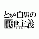 とある白黒の厭世主義者（ペシミスト）