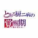 とある厨ニ病の覚醒期（闇が見える…）