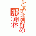 とある北朝鮮の飛翔体（テポドン）