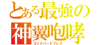 とある最強の神翼咆哮（ゴットバードブレス）