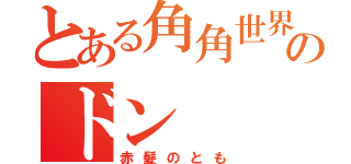 とある角角世界のドン（赤髪のとも）