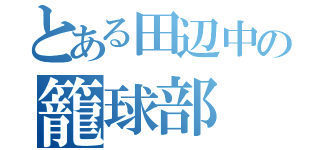 とある田辺中の籠球部（）