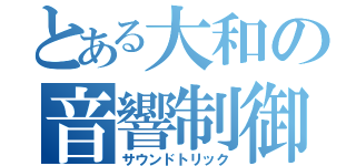 とある大和の音響制御（サウンドトリック）