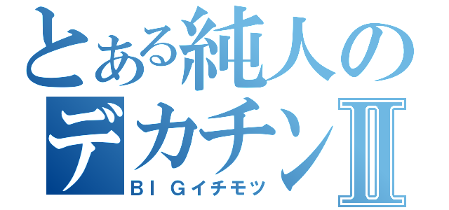 とある純人のデカチンⅡ（ＢＩＧイチモツ）