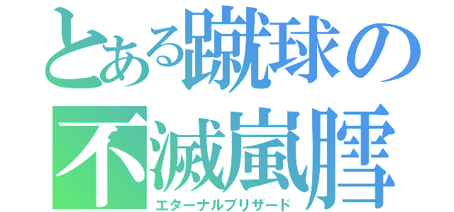 とある蹴球の不滅嵐膤（エターナルブリザード）