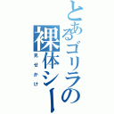 とあるゴリラの裸体シーン（見せかけ）