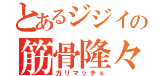 とあるジジイの筋骨隆々（ガリマッチョ）