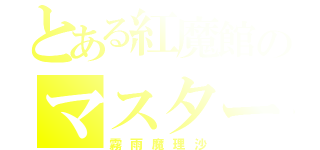 とある紅魔館のマスタースパーク（霧雨魔理沙）