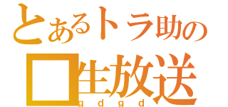 とあるトラ助の■生放送（ｇｄｇｄ）