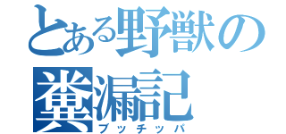 とある野獣の糞漏記（ブッチッパ）