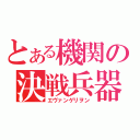 とある機関の決戦兵器（エヴァンゲリヲン）