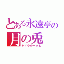 とある永遠亭の月の兎（かぐやのぺっと）