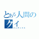 とある人間のクイ（インデックス）